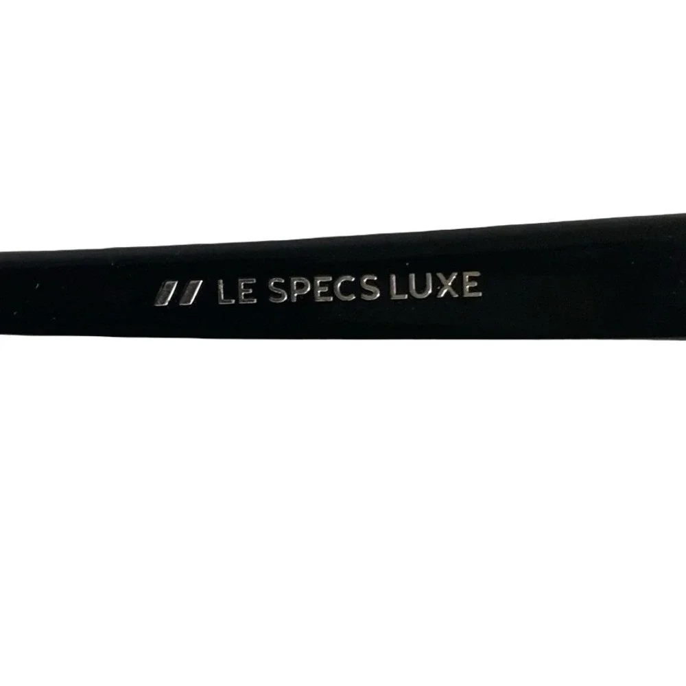Le Specs‎ Luxe Nitro Black Winged Cat Eye Sunglasses Handmade